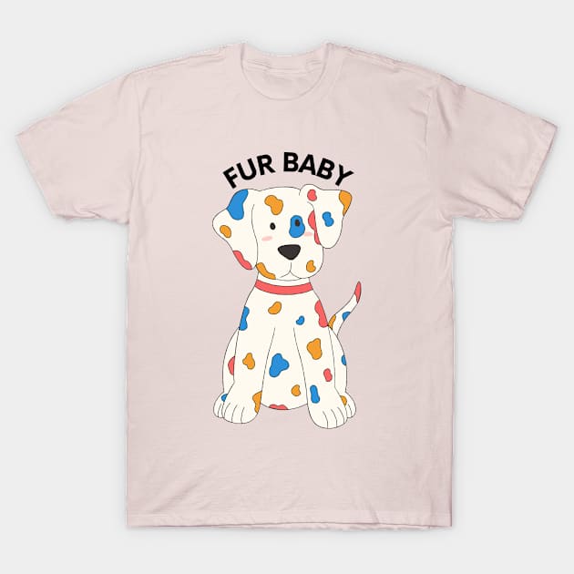 Spotty Fur Baby  Lover T-Shirt by PodX Designs 